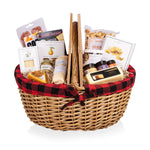 Picnic Time Country Basket With Gourmet Gift Pack