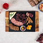 Picnic Time Covina Acacia And Slate Serving Tray