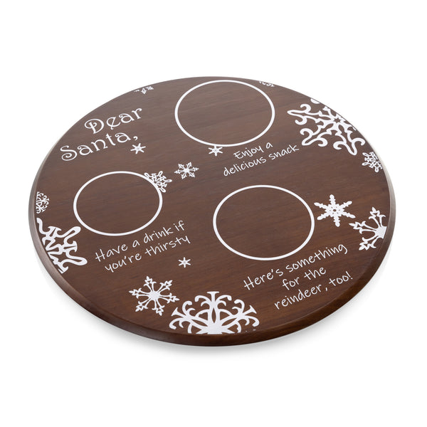picnic time Dear Santa Milk & Cookies Serving Tray