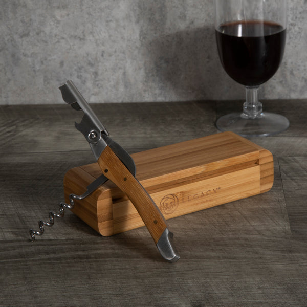 picnic time Elan Deluxe Corkscrew In Bamboo Box