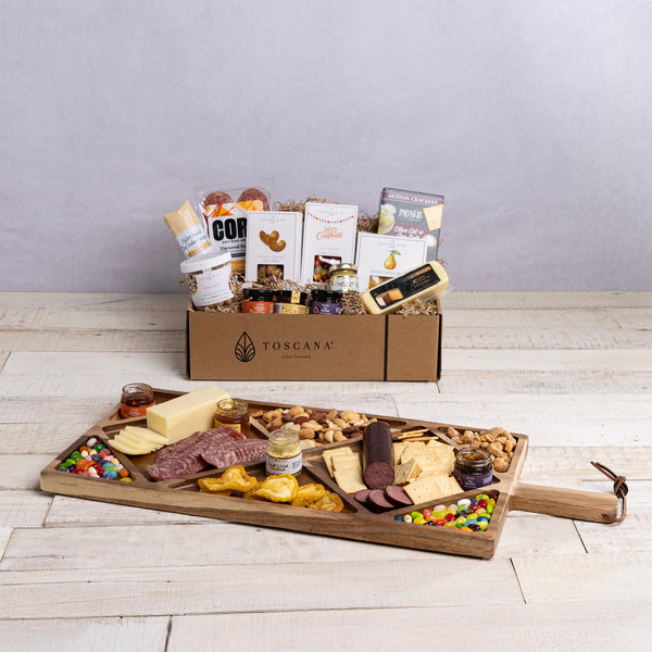 picnic time Grazing Board with Gourmet Gift Pack
