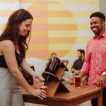 Picnic Time Growler Stand With 64oz Glass Growler