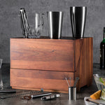 Picnic Time Madison Acacia Tabletop Bar Set