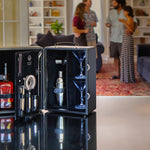 Picnic Time Manhattan Cocktail Case Black