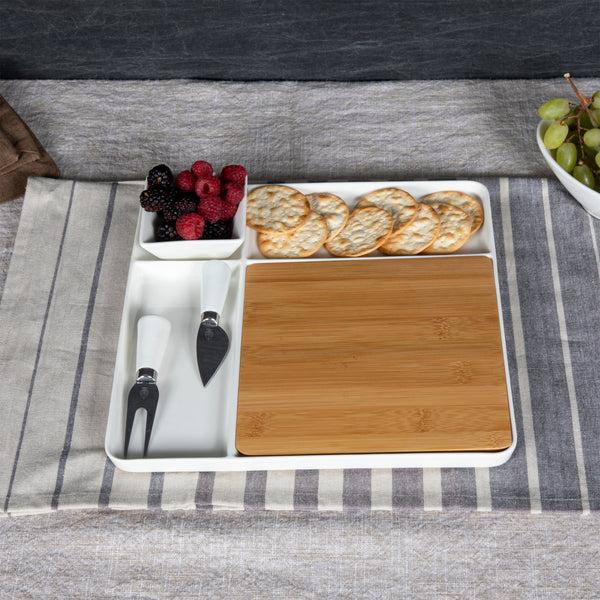 picnic time Peninsula Cutting Board & Serving Tray