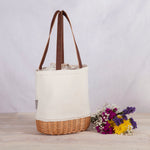 Picnic Time Pico Willow And Canvas Lunch Basket