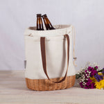 Picnic Time Pico Willow And Canvas Lunch Basket