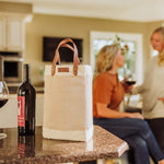 Picnic Time Pinot Jute 2 Bottle Insulated Wine Bag