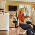 Picnic Time Pinot Jute 3 Bottle Insulated Wine Bag