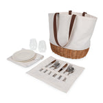 Picnic Time Promenade Picnic Basket Beige Canvas