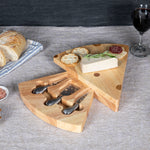 Picnic Time Swiss Cheese Cutting Board & Tools Set