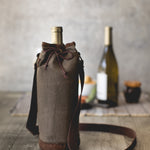 Picnic Time Waxed Canvas Wine Tote