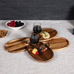 Picnic Time Wine Appetizer Plate Set Of 4