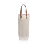 Picnic Time Pinot Jute Single Bottle Insulated Wine Bag