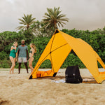 Picnic Time Pismo A-Frame Portable Beach Tent Light Orange