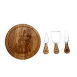 Picnic Time Princess & The Frog - Acacia Brie Cheese Cutting Board & Tools Set