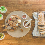Picnic Time Ratatouille - Acacia Brie Cheese Cutting Board & Tools Set