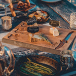 Picnic Time Ratatouille - Delio Acacia Cheese Cutting Board & Tools Set