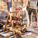 Picnic Time Serving Ladder 3 Tiered Serving Station