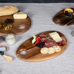 Picnic Time Set Of 3 Pebble Shaped Acacia Serving Boards