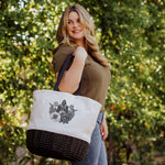 Picnic Time Star Wars Darth Vader - Coronado Canvas And Willow Basket Tote