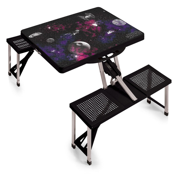 picnic time Star Wars Death Star - Picnic Table Portable Folding Table with Seats