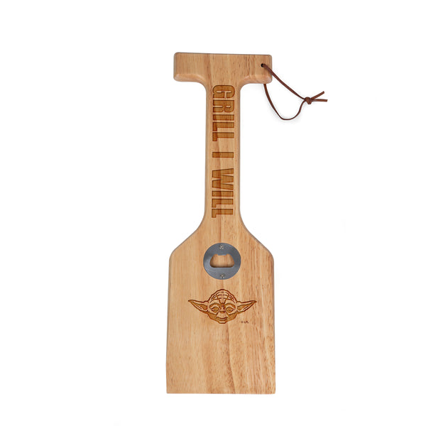 picnic time Star Wars Yoda - Hardwood BBQ Grill Scraper with Bottle Opener