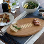 Picnic Time Touchdown Football Cutting Board & Serving Tray Bamboo