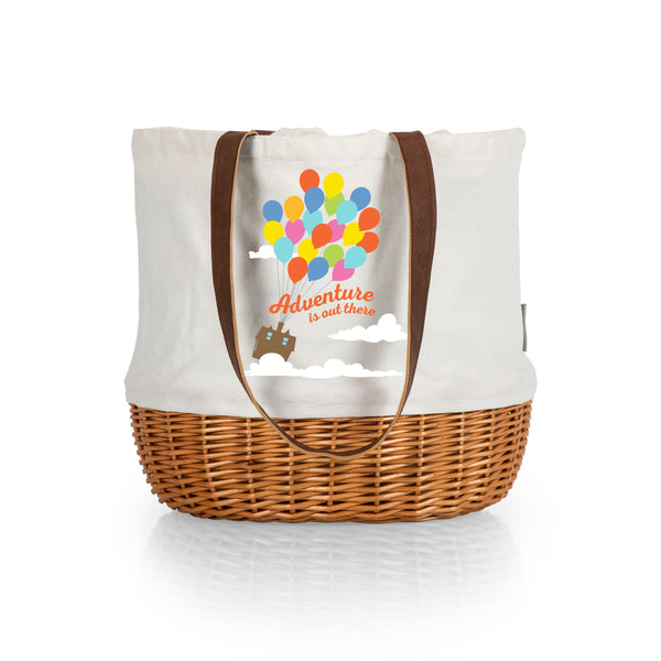 picnic time UP - Coronado Canvas and Willow Basket Tote
