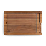 Picnic Time Ventana - Tempered Glass And Acacia Cheese Board And Knife Set