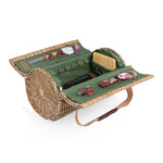 Picnic Time Verona Wine & Cheese Picnic Basket Pine Green