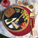 Picnic Time Winnie The Pooh - Insignia Acacia And Slate Serving Board With Cheese Tools