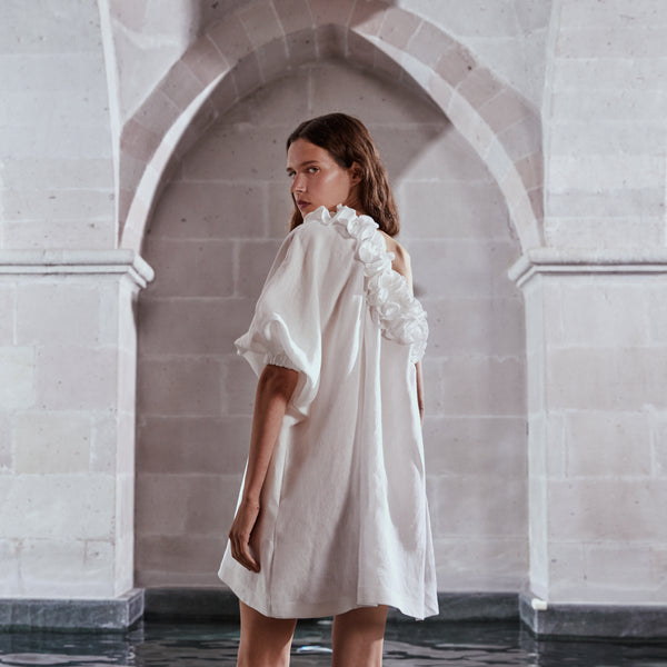 Piece Of White Ada Dress Coconut
