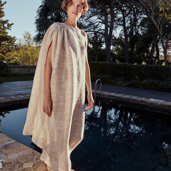 piece of white Aesop Dress Biscotti