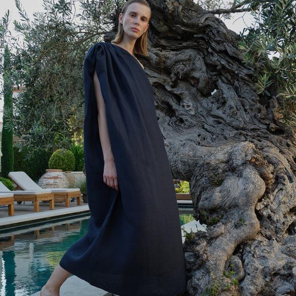 piece of white Aesop Dress Midnight Navy