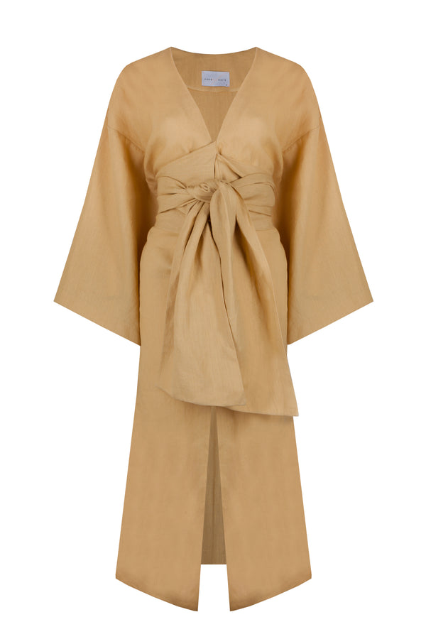 Piece Of White Amara Dress Mustard