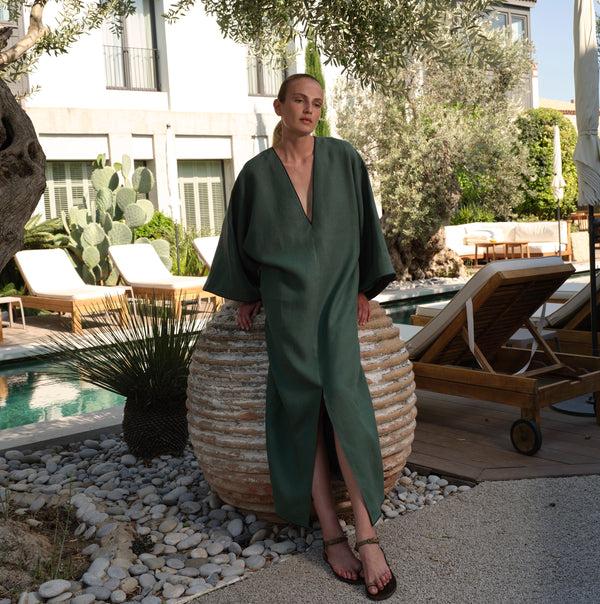 Piece Of White Amyra Dress Teal Green