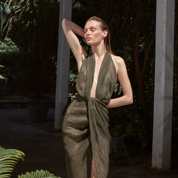 piece of white Athena Dress Cactus