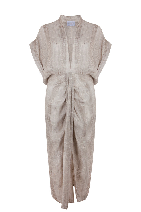 Piece Of White Audelia Dress Biscotti