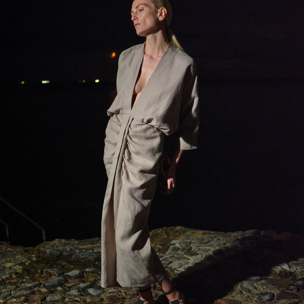 piece of white Audrey Dress Moon