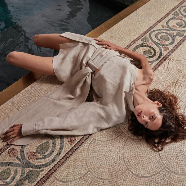 piece of white Blake Dress Peanut