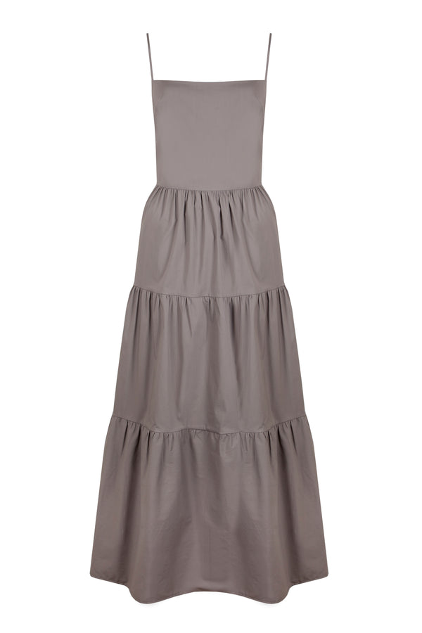 Piece Of White Ellie Dress Stone