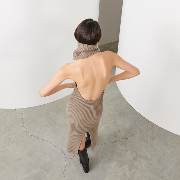 Piece Of White Estelle Dress Peanut