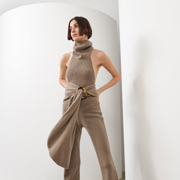 piece of white Estelle Top Peanut