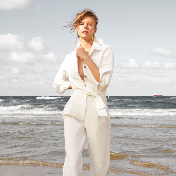 piece of white Ewa Jumpsuit Coconut