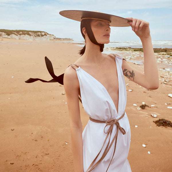 piece of white Frea Dress Coconut