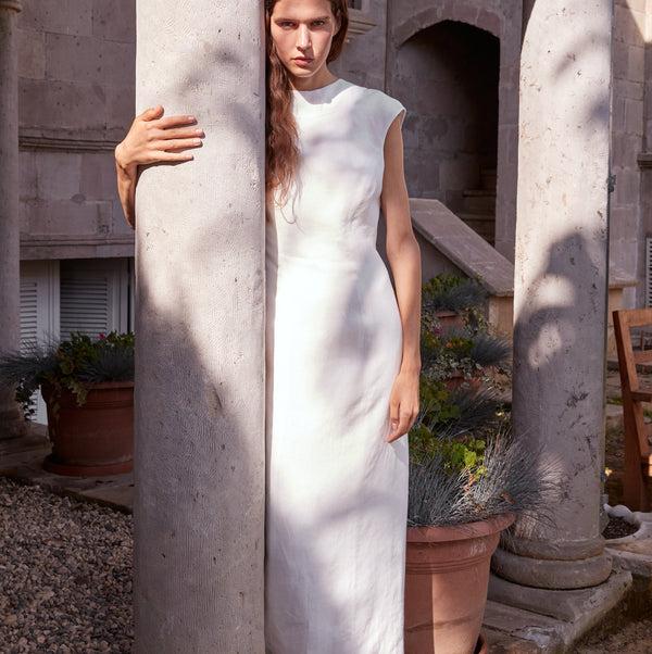 Piece Of White Georgia Dress Coconut