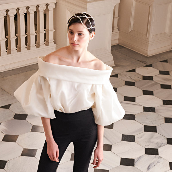 piece of white Georgie Shirt Coconut