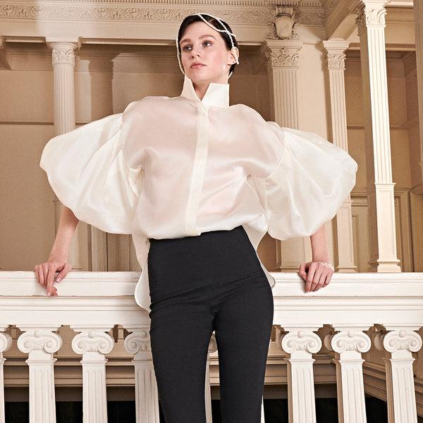 piece of white Gilda Shirt Coconut