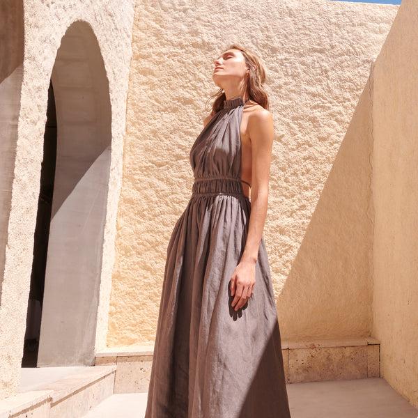 piece of white Giuliana Dress Stone